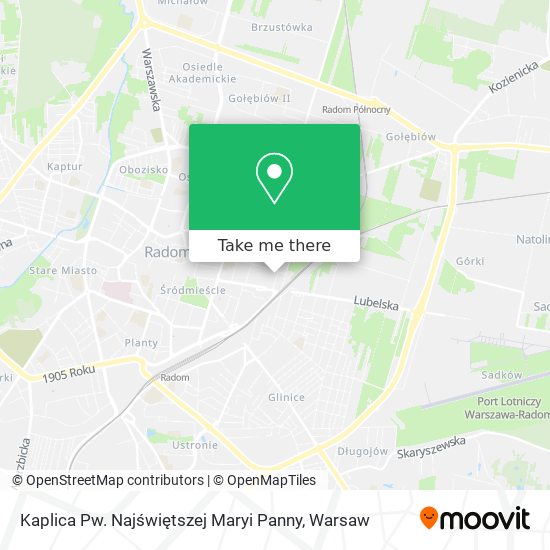 Kaplica Pw. Najświętszej Maryi Panny map