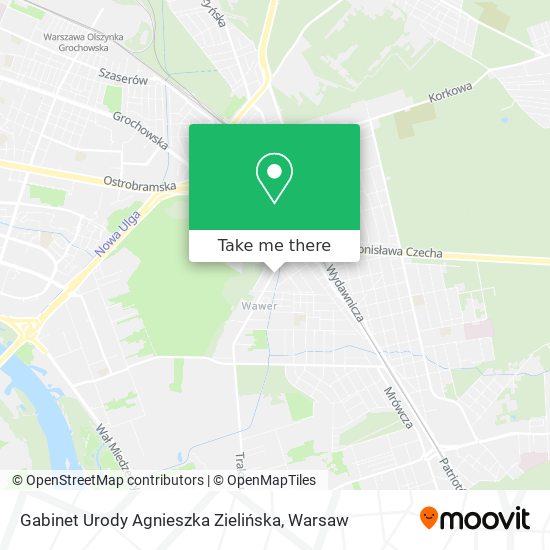 Gabinet Urody Agnieszka Zielińska map