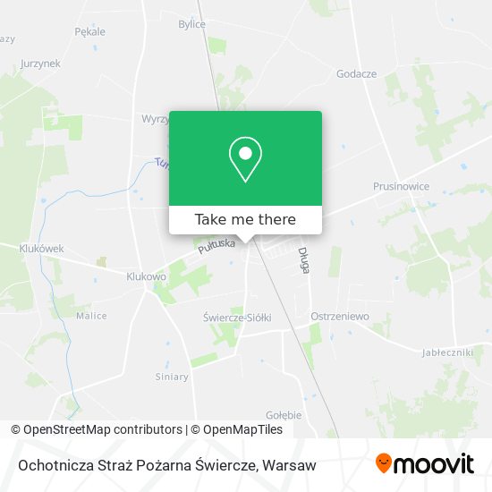 Ochotnicza Straż Pożarna Świercze map