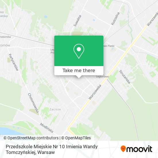 Карта Przedszkole Miejskie Nr 10 Imienia Wandy Tomczyńskiej