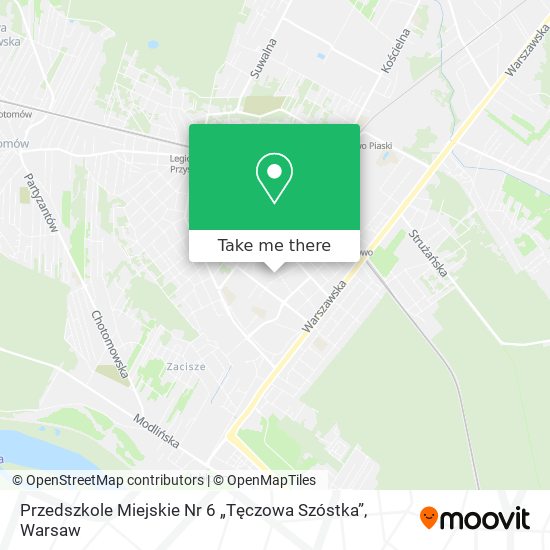 Карта Przedszkole Miejskie Nr 6 „Tęczowa Szóstka”