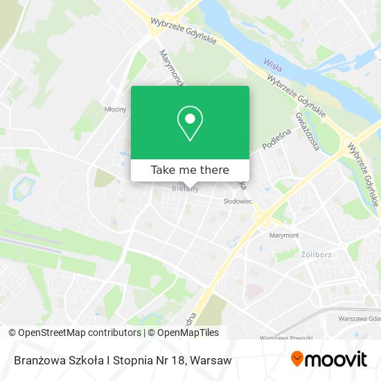 Карта Branżowa Szkoła I Stopnia Nr 18