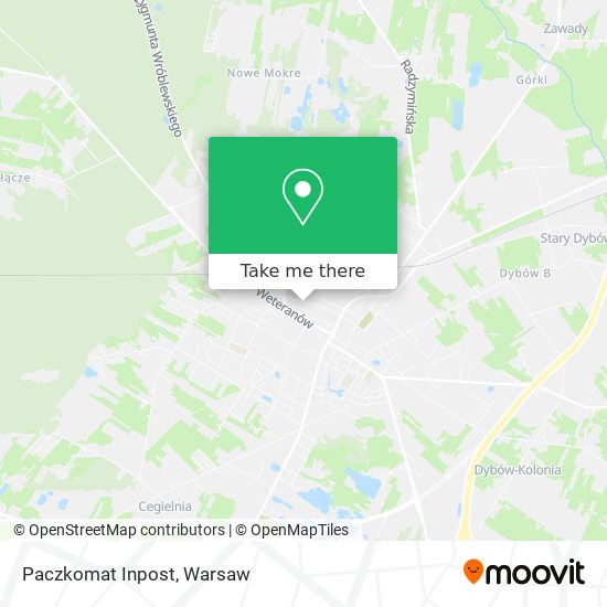 Paczkomat Inpost map