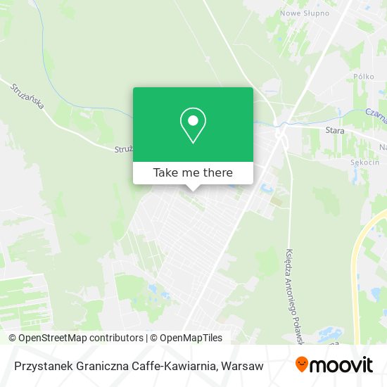 Карта Przystanek Graniczna Caffe-Kawiarnia