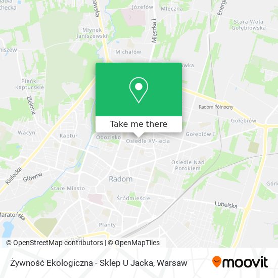 Żywność Ekologiczna - Sklep U Jacka map