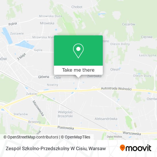 Zespół Szkolno-Przedszkolny W Cisiu map