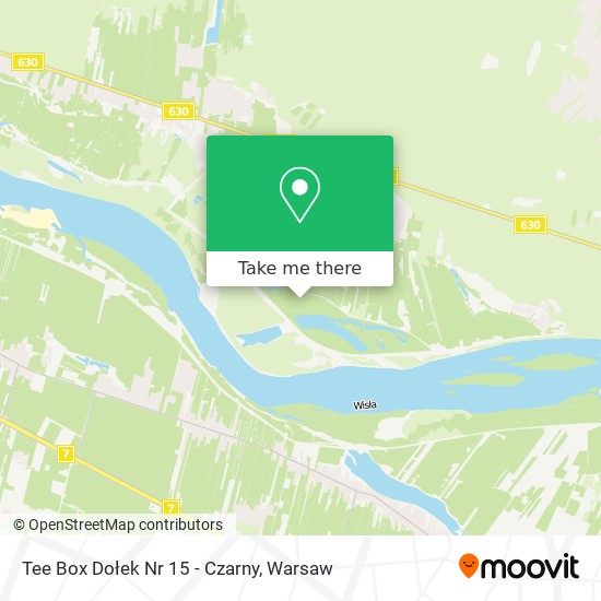 Tee Box Dołek Nr 15 - Czarny map