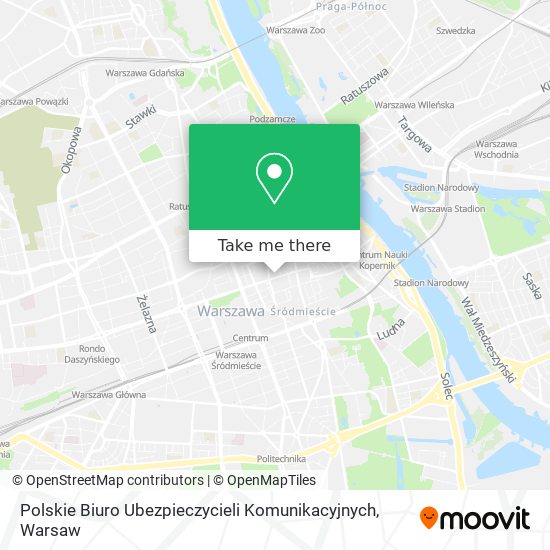 Polskie Biuro Ubezpieczycieli Komunikacyjnych map