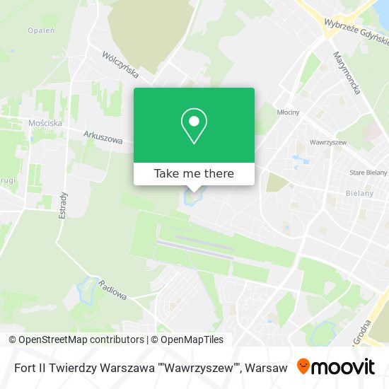 Fort II Twierdzy Warszawa ""Wawrzyszew"" map