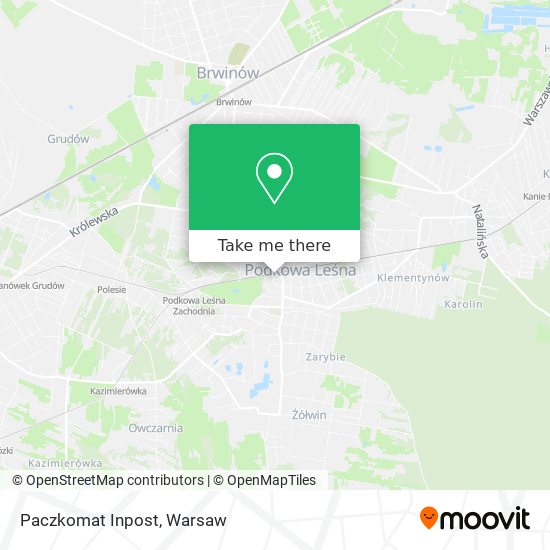 Paczkomat Inpost map