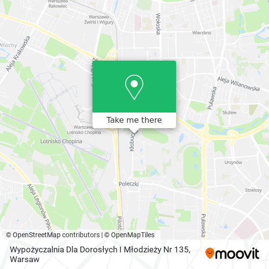 Wypożyczalnia Dla Dorosłych I Młodzieży Nr 135 map