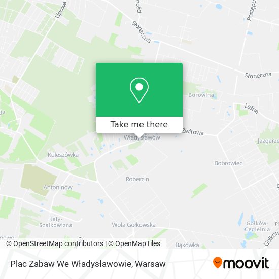 Plac Zabaw We Władysławowie map