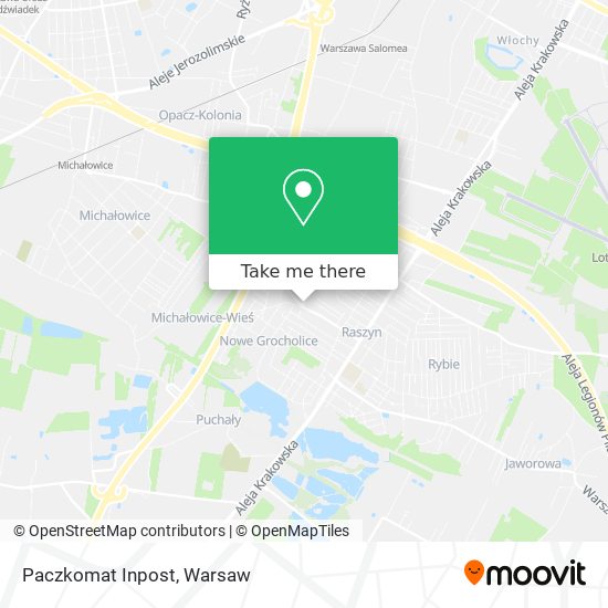 Paczkomat Inpost map