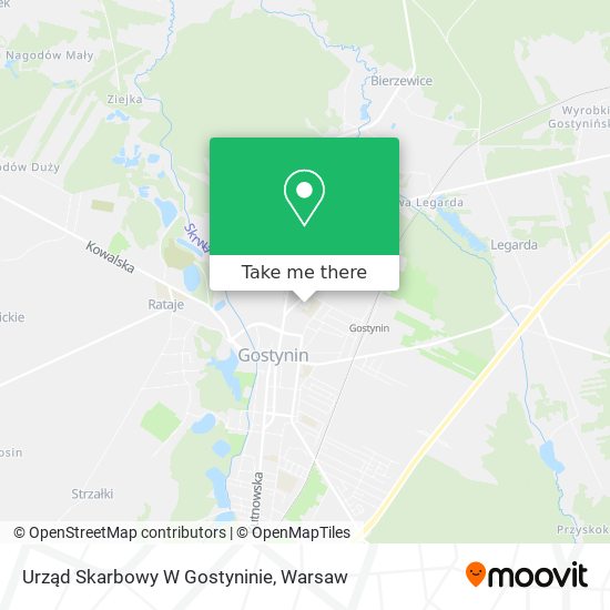 Urząd Skarbowy W Gostyninie map