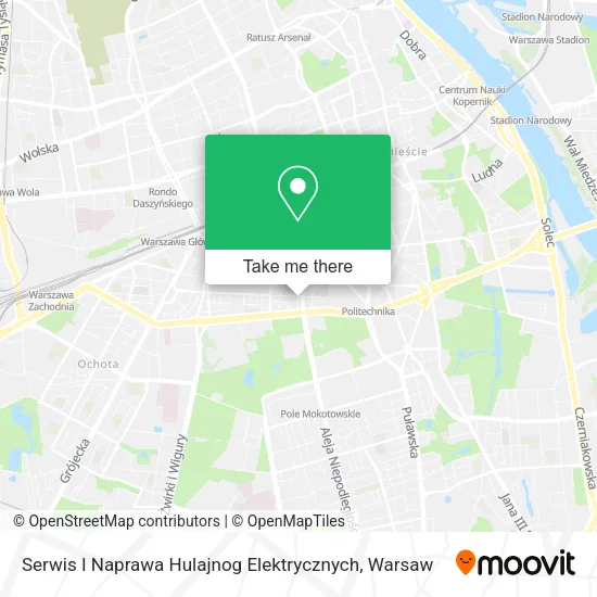 Карта Serwis I Naprawa Hulajnog Elektrycznych
