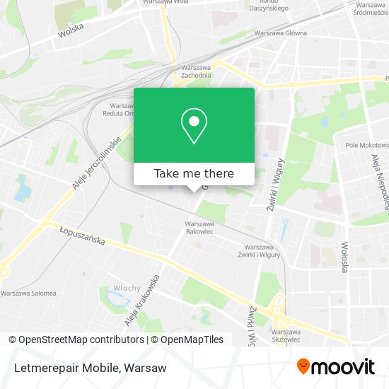 Letmerepair Mobile map