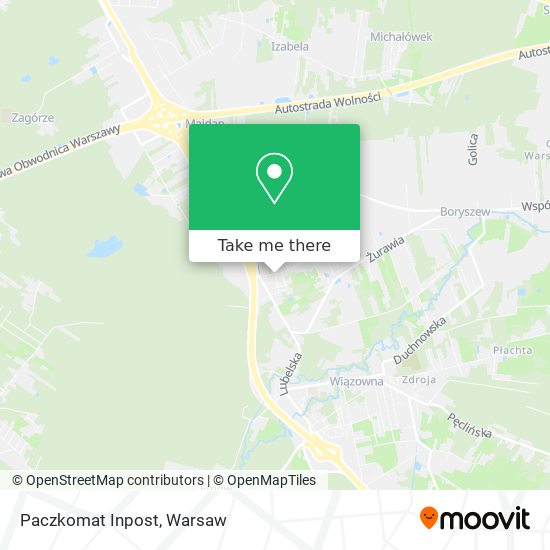 Paczkomat Inpost map