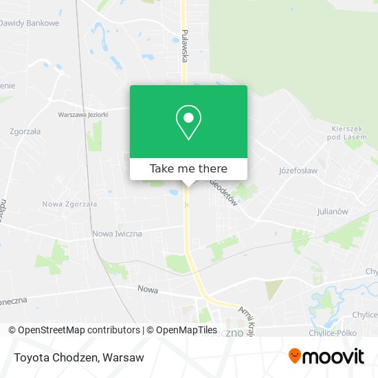 Toyota Chodzen map