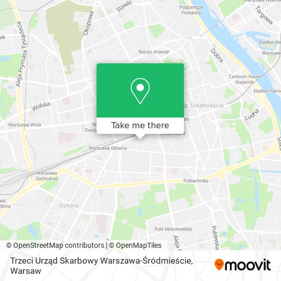 Trzeci Urząd Skarbowy Warszawa-Śródmieście map