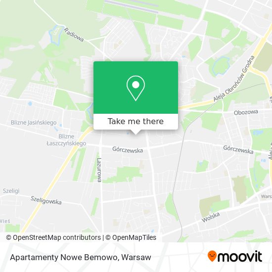 Apartamenty Nowe Bemowo map