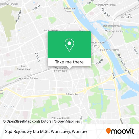 Sąd Rejonowy Dla M.St. Warszawy map