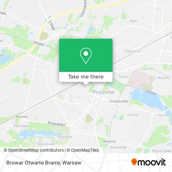 Browar Otwarte Bramy map