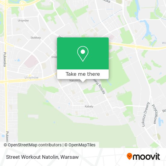 Street Workout Natolin map