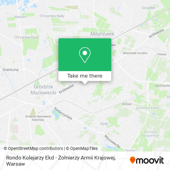 Rondo Kolejarzy Ekd - Żołnierzy Armii Krajowej map