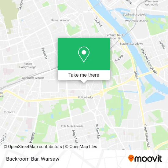 Карта Backroom Bar