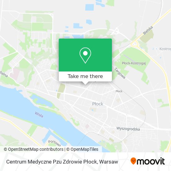 Centrum Medyczne Pzu Zdrowie Płock map