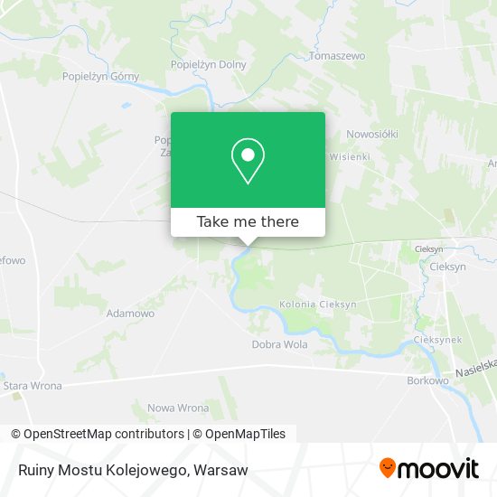 Ruiny Mostu Kolejowego map