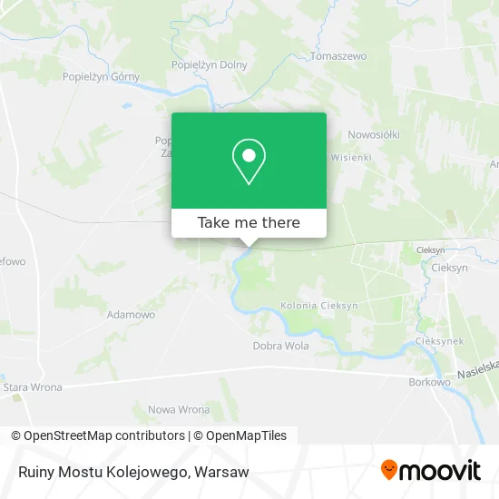Ruiny Mostu Kolejowego map