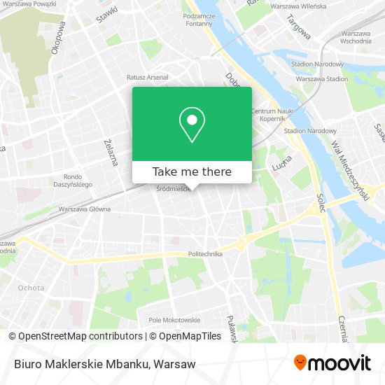 Biuro Maklerskie Mbanku map