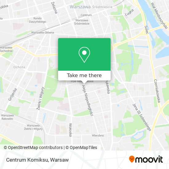 Centrum Komiksu map