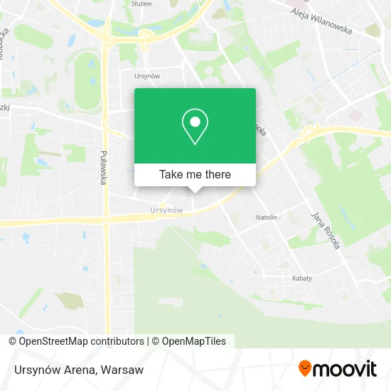 Ursynów Arena map