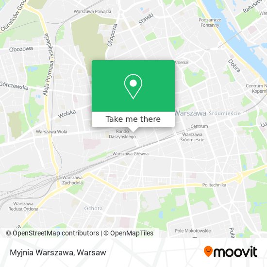 Myjnia Warszawa map