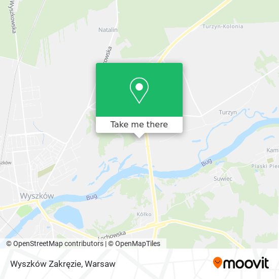 Wyszków Zakręzie map