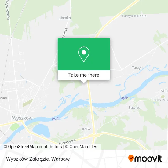 Wyszków Zakręzie map