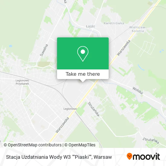 Карта Stacja Uzdatniania Wody W3 ""Piaski""