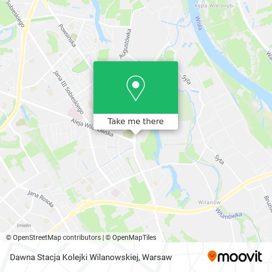 Dawna Stacja Kolejki Wilanowskiej map