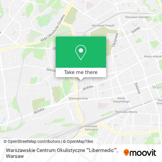 Warszawskie Centrum Okulistyczne ""Libermedic"" map