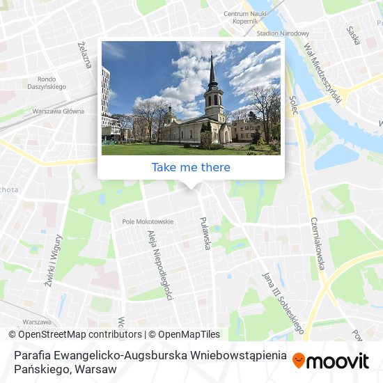 Parafia Ewangelicko-Augsburska Wniebowstąpienia Pańskiego map