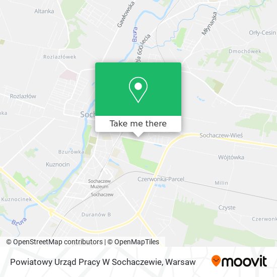 Powiatowy Urząd Pracy W Sochaczewie map