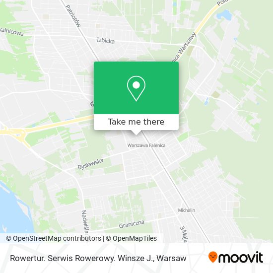 Rowertur. Serwis Rowerowy. Winsze J. map