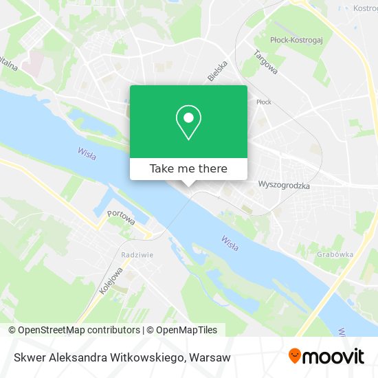 Skwer Aleksandra Witkowskiego map