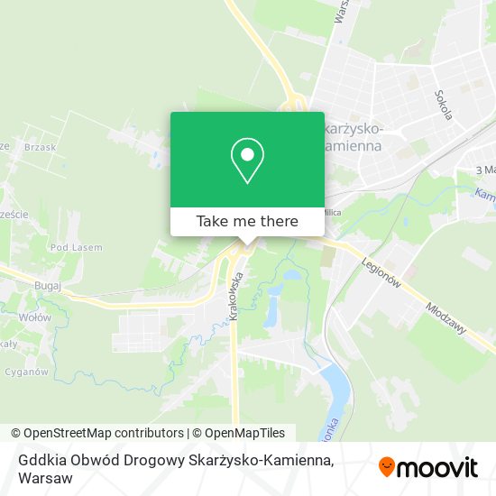 Gddkia Obwód Drogowy Skarżysko-Kamienna map