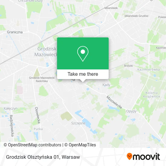 Карта Grodzisk Olsztyńska 01