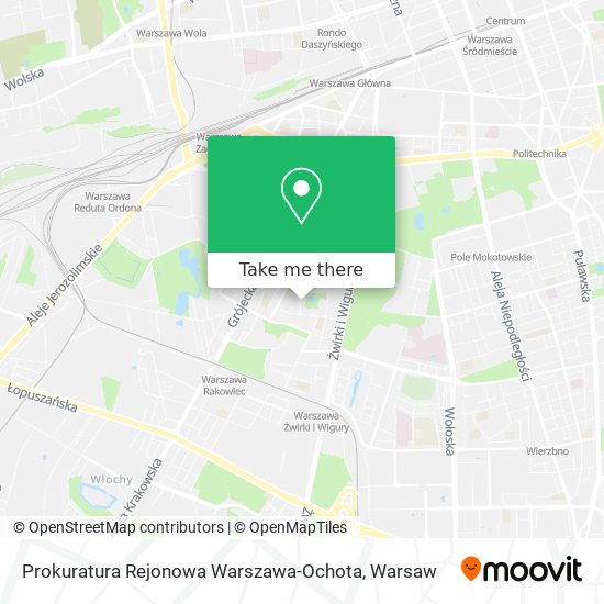 Prokuratura Rejonowa Warszawa-Ochota map