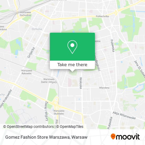 Gomez Fashion Store Warszawa map