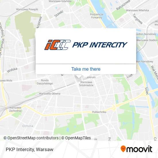 PKP Intercity map